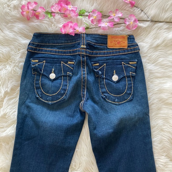 ❤️SOLD❤️True Religion Brand Jeans Dark Wash Bootcut Size 27 EUC - Picture 7 of 9